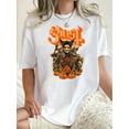 thumbnail image 1 of Camisetas con estampado para mujer, camisetas de manga corta de verano 2025, blusas casuales con cuello redondo para adolescentesWomen's Halloween-Inspired Graphic Tee - Comfy & Casual Round Neck S, 1 of 6