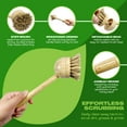 thumbnail image 4 of June Lily Zero Waste Organic Cleaning Kitchen Bundle - Sisal & Coconut Short & Long Dish Brush, Dish Brush Heads, Plant-Based Sponge 2 PC, & Organic Cotton Mesh Bag Small, 4 of 10