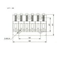thumbnail image 2 of A Set Top Load Concave Saddle 6 String Electric Guitar Bridge Bridge for Electric Guitar Black, 2 of 7