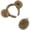 Brown, variant on 1Set Gray Bear Ear Tail Plush Headband Party Accessories
