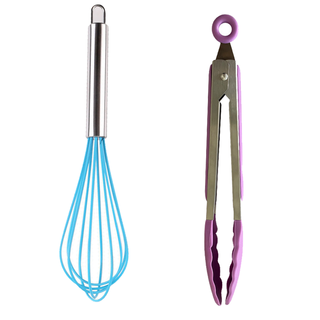 Juego de utensilios de cocina - Utensilios de cocina de silicona resistentes al calor - Juego de utensilios - 2 piezas de utensilios de cocina antiadherentes
