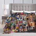 thumbnail image 5 of Karol Music G Blanket Plush Throw Blanket All Season Flannel Blanket for Couch Bedding Living Room Decor 40"X30", 5 of 6