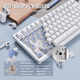 thumbnail image 2 of ATTACK SHARK X820ULTRA Mechanical Keyboard with C01ULTRA Coiled Cable, 2 of 9