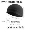 thumbnail image 4 of Didadi Unisex Sport Beanie Skull Cap, Black, 4 of 6