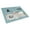 White, variant on Black Silver Miniature Schnauzer Kitchen Scene Glass Cutting Board - Large