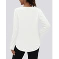 thumbnail image 2 of Rosvigor Womens Workout Tops Long Sleeve Tee Shirts Comfy Athletic Shirts Loose Womens Activewear Tops for Gym Running Yoga, 2 of 7