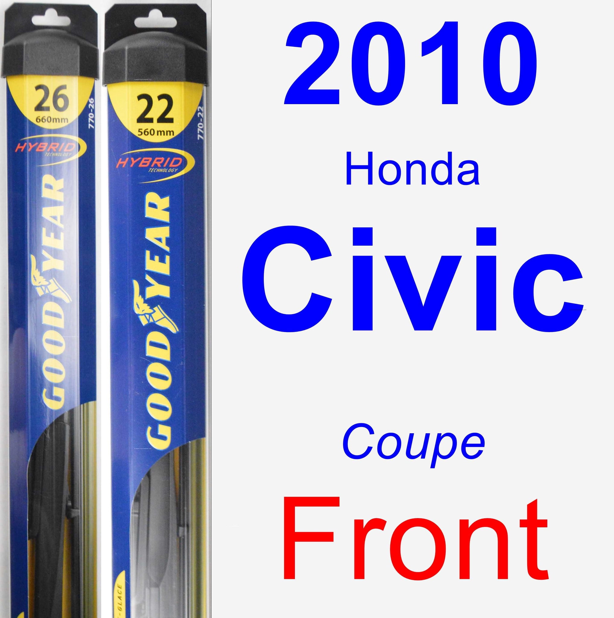 2010 honda civic wiper size deals