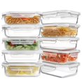 thumbnail image 1 of Recipientes de vidrio para preparación de comidas HOMBERKING 630 ml (22 oz) x10, 1 of 7