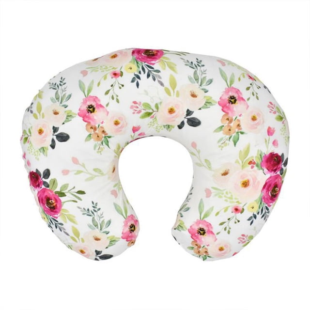 Funda de almohada para lactancia de flores, funda de almohada para lactancia de bebé, suave y cómoda,