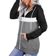 thumbnail image 3 of Sudaderas con capucha de manga larga con cremallera cómoda para mujer Chaquetas Sudadera con capucha con cordón informal Abrigo Pompotops gfhjh13419, 3 of 6