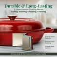 thumbnail image 3 of Larder & Vine 3.6 qt Casserole Dish with Lid | Enameled Cast Iron Cookware, Oven Safe 500F, 3 of 8