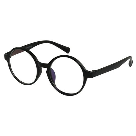 Glasses Reading RX Women Men Bold Round Harry Potter Style Flexible Black ds168