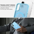 thumbnail image 3 of DOMAVER Magnetic iPhone 17 Case (6.3") - Slim Fit Matte Translucent Cover | Mag-Safe Compatible | Shockproof Anti-Yellowing | Light Blue, 3 of 8
