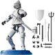 thumbnail image 1 of Figura de acción de caballero medieval de 13 piezas, juguete de bricolaje móvil con múltiples articulaciones de guerrero con armas y escudos, muñeca articulada extraíble magnética, decoraciones de esc, 1 of 7