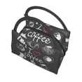 thumbnail image 5 of Vsdgher I Love Coffee Print Insulated Reusable Bags with Sturdy Zipper and Handles, Foldable Totes for Hot or Cold Food Bring or Delivery, 5 of 8