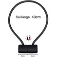 thumbnail image 5 of Magnetic Curtain Tiebacks Curtain Clips Rope Rear Curtain Holders Buckles Curtain Binder Curtain Holders for Home Decoration Cafe Office 4 Pieces Black, 5 of 5