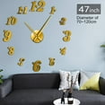 thumbnail image 3 of Lovely Arabic Numerals 3D DIY Wall Clock With Little Loving Heart Housewarming Gift for Couples Modern Simple Home Decor Clock(Silver,47inch), 3 of 9