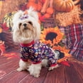 thumbnail image 5 of Halloween Pet Pajamas for Dogs Pumpkin Skeleton Dog Jumpsuit Pet Costumes Apparel Doggie Onesie Holiday Party Outfits, 5 of 7