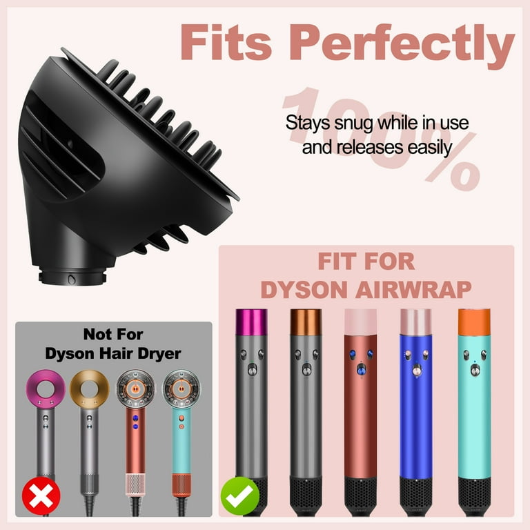 AFDD Wave Curl Diffuser Attachment compatible with Dyson Airwrap