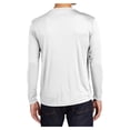 thumbnail image 2 of Mens Long Sleeve PosiCharge Competitor Polyester Tee Shirt White L, 2 of 8