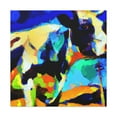 thumbnail image 3 of "Cow At Sunrise Haze" - Canvas, 3 of 25