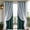 Green, variant on Emdiqzs Blackout Curtains Window Curtains Double Layer Starry Curtains Sheer Overlay Light Blocking for Bedroom Living Room Blue Pink Green Beige Gray Black