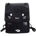 thumbnail image 1 of Coofit Canvas Backpack 3D Cartoon Cat Kitty School Bag Bookbag Travel Rucksack, 1 of 8