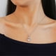 thumbnail image 5 of Conjunto de colr de pendientes de cristal de moda Conjunto de cristal Zulema Anillos de collar de aleación de circonio, 5 of 8