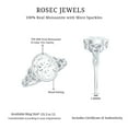 thumbnail image 5 of Rosec Jewels Certified Moissanite Solitaire Engagement Ring 2 Ct - Celtic Knot Ring - 7X9 mm Oval - D-VS1 Quality, 18K White Gold, US 10.50, 5 of 8