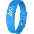 thumbnail image 1 of Montre Réveil Vibrante pour Gros Dormeurs, Bracelet à Vibration Silencieuse avec Conception Résistante à l'Eau, Traqueur de Sommeil Ajustable et Rappel Silencieux pour Hommes et Femmes, Bleu, 1 of 2