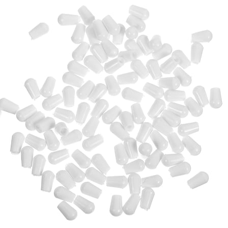 Amosfun 100Pcs Hook End Caps PVC Wire Thread Protector for Hanging and Mounting Use