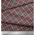 thumbnail image 3 of Soimoi Polyester Crepe Fabric Floral Mandala Print Fabric by The Yard 52 Inch Wide, 3 of 3