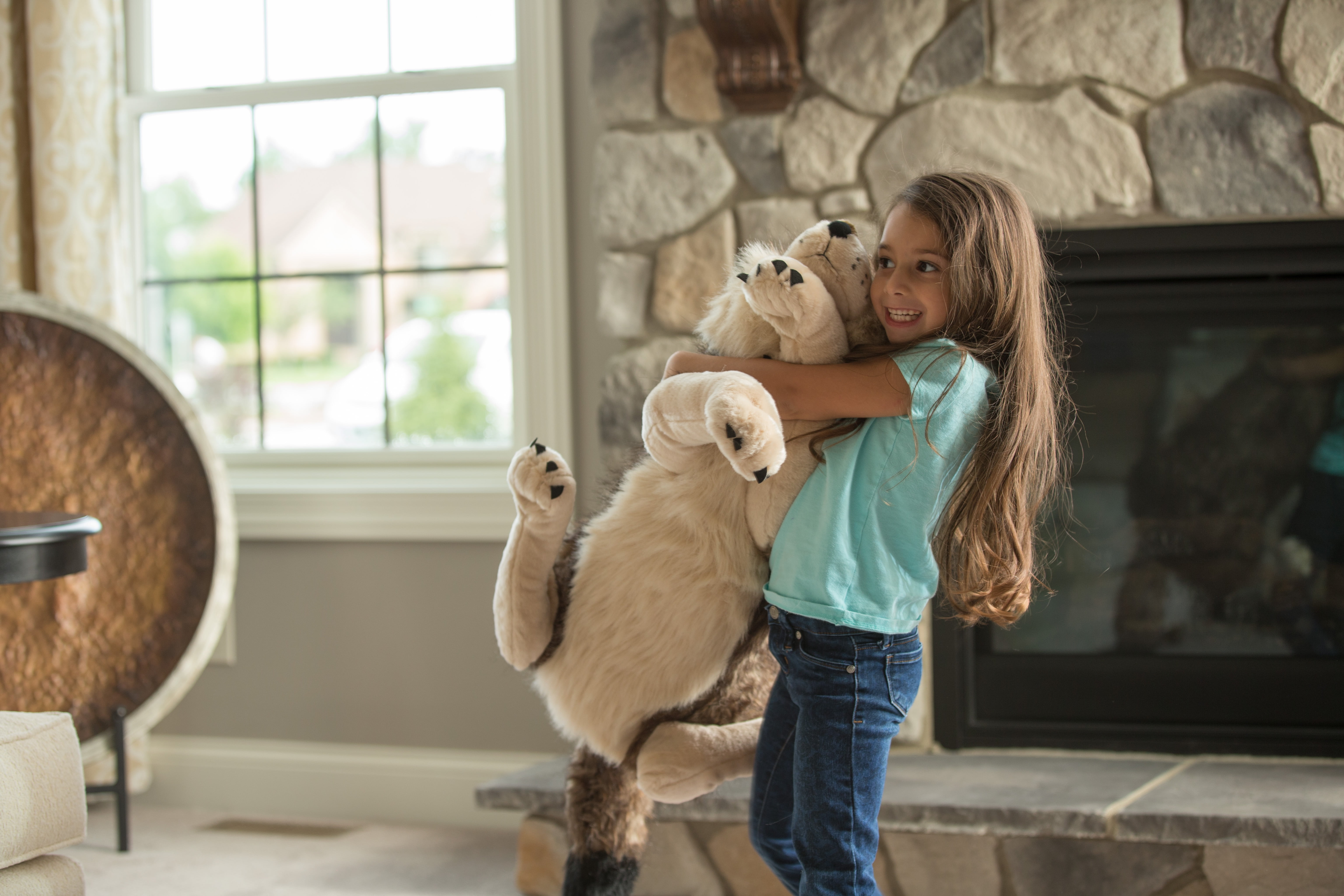 Jumbo wolf best sale stuffed animal
