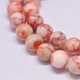 thumbnail image 1 of 5Strand Natural Red Netstone Beads Strands Round Orange 6mm Hole: 1mm about 62pcs/strand 15.1 inch, 1 of 2