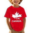 thumbnail image 1 of T-shirts Canada pour Filles, Imprimé Feuille d'Érable, Col Rond, Manches Courtes, T-Shirt Garçon, Chandails Graphiques Fête du Canada, Coupe Ample, T-Shirt Graphique Fête du Canada pour Filles, 1 of 5