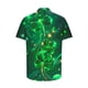 thumbnail image 4 of Blusa y camisa de manga corta con cuello vuelto para hombre Camisa de manga corta estampada para el Día de San Patricio Tops casuales con cuello vuelto Camisa Blusa Tops para hombre, 4 of 5