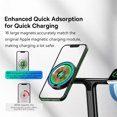 thumbnail image 5 of Baseus - Soporte de carga inalámbrica magnética 3 en 1 de 20 W para iPhone 16, 15, 14 Pro, Airpods, Apple Watch, soporte de estación de carga rápida para teléfono, 5 of 5