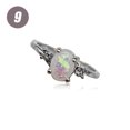 thumbnail image 1 of Female Silver Ring Portable Zircon Rhinestone Rings Girlfriends Bridal Ornaments Jewellery Accessory Wedding Engagement Purple Size 9, 1 of 8