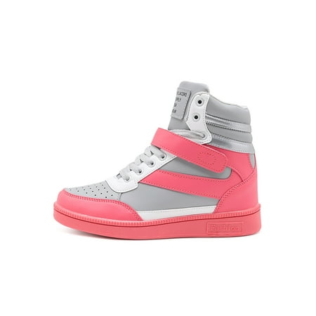 

Audeban Women s Platform Sneakers Wedges High Top Lace Up Shoes Increase Fashion Sneakers