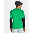 thumbnail image 4 of Grinch, Men's & Big Men's Long Sleeve Graphic Tee Shirt and Beanie Hat Set, Sizes XS-3XL, 4 of 6