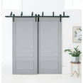 thumbnail image 3 of Slab Barn Door Panel | Veregio 7411 Matte Grey | Sturdy Finished Doors | Pocket Closet Sliding-42" x 80", 3 of 5