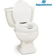"AquaSense High Rise Extended Height Raised Toilet Seat with Lid for