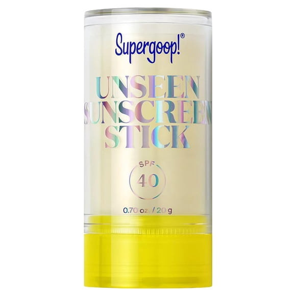 Protector solar en barra Supergoop! Unseen SPF 40, 20 ml, amplio espectro
