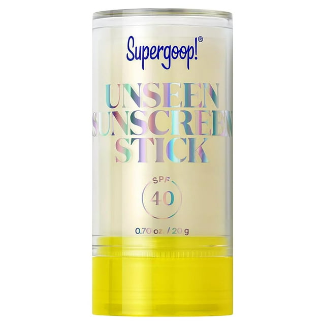 Protector solar en barra Supergoop! Unseen SPF 40, 20 ml, amplio espectro