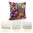 thumbnail image 4 of Nawypu Butterfly Series Throw Pillow Cases Colorful Blossoming Flowers Decorative Cushion Cover for Home Sofa Garden Outdoor Decor Pillowcase (Colorful Butterfly), 4 of 5