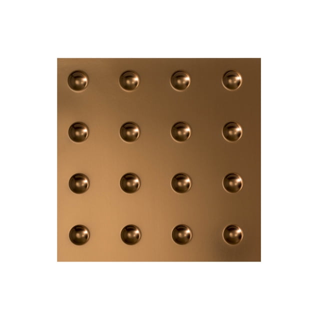 FASÄDE Easy Installation Dome Oil Rubbed Bronze Wall Panel Sample (12" X 12" Sample)