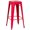 Red, variant on Basicwise 30-inch Backless Metal Bar Stool Stackable Heavy-Duty Counter-Height Chair for Home Bars Patios Kitchen Islands Cafes Restaurants Bistros and Dining Areas for Indoor & Outdoor Use, Yellow