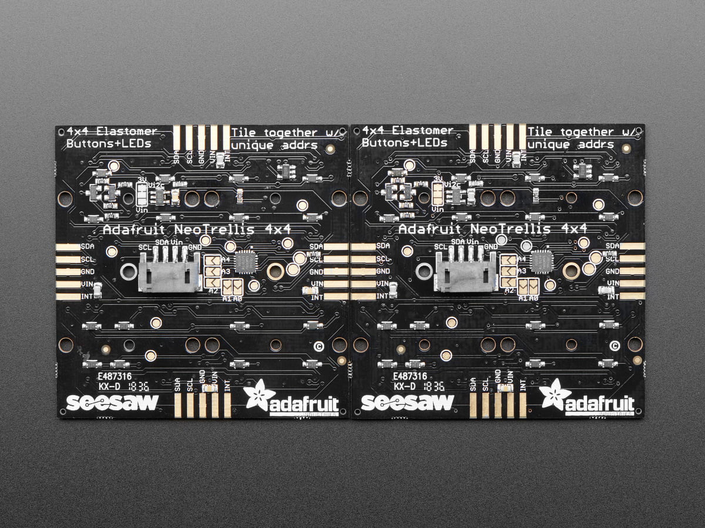Adafruit NeoTrellis RGB Driver PCB for 4x4 Keypad
