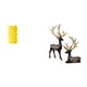 thumbnail image 1 of Conjunto De Jarrón De Flores De Porcelana Y Escultura De Reno, Elegante Adorno De Escritorio Con Estatua De Resina De Alce Y Contenedor De Flores Para Decoración De Mesa Y Sala De Estar., 1 of 8