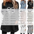 thumbnail image 2 of Maplenight Fleece Pullover Sweatshirt for Women Fuzzy Heart Graphic Longline Cozy Winter Warm Tunic Tops with Pockets, 2 of 4
